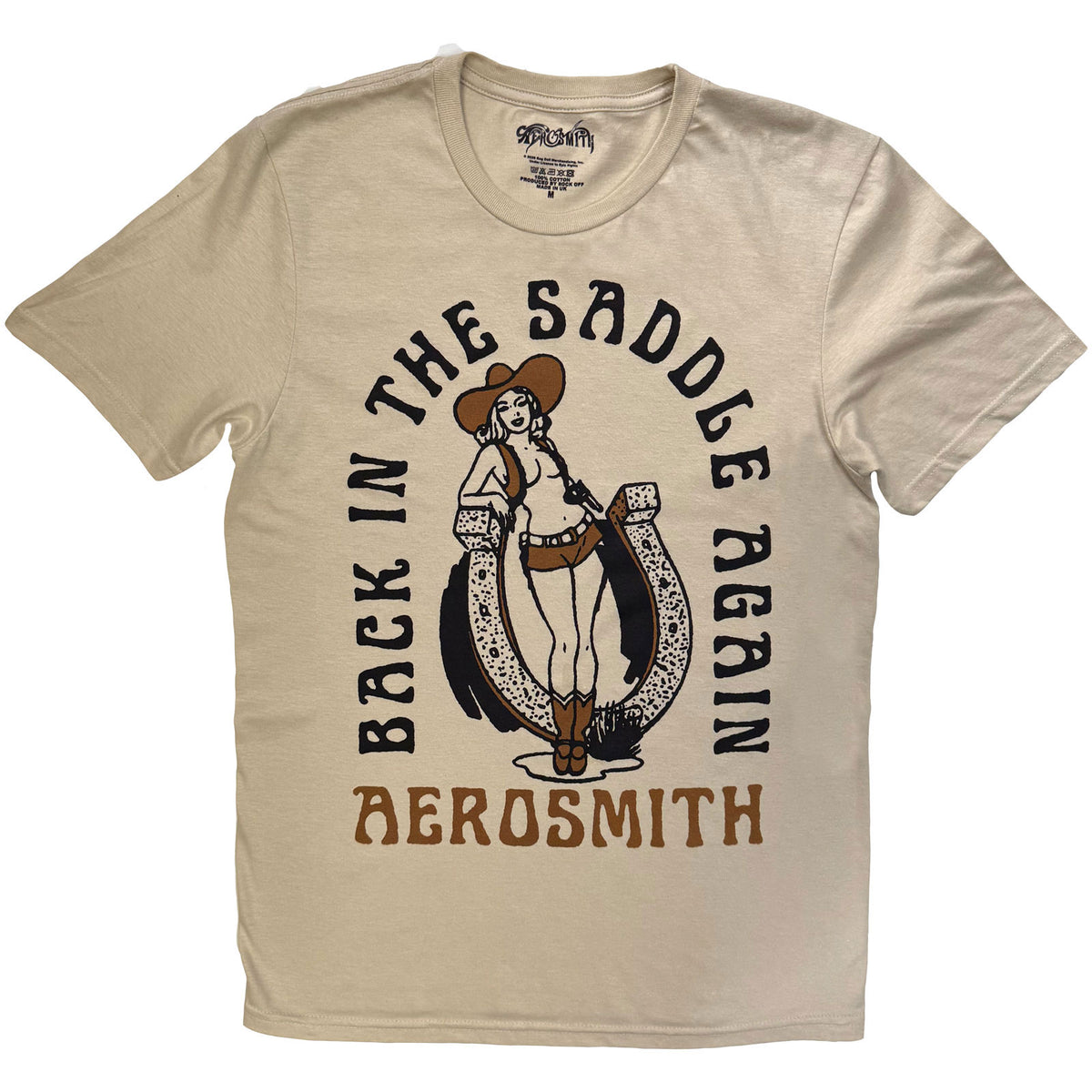 AEROSMITH - BACK IN THE SADDLE - T-Shirt Sand