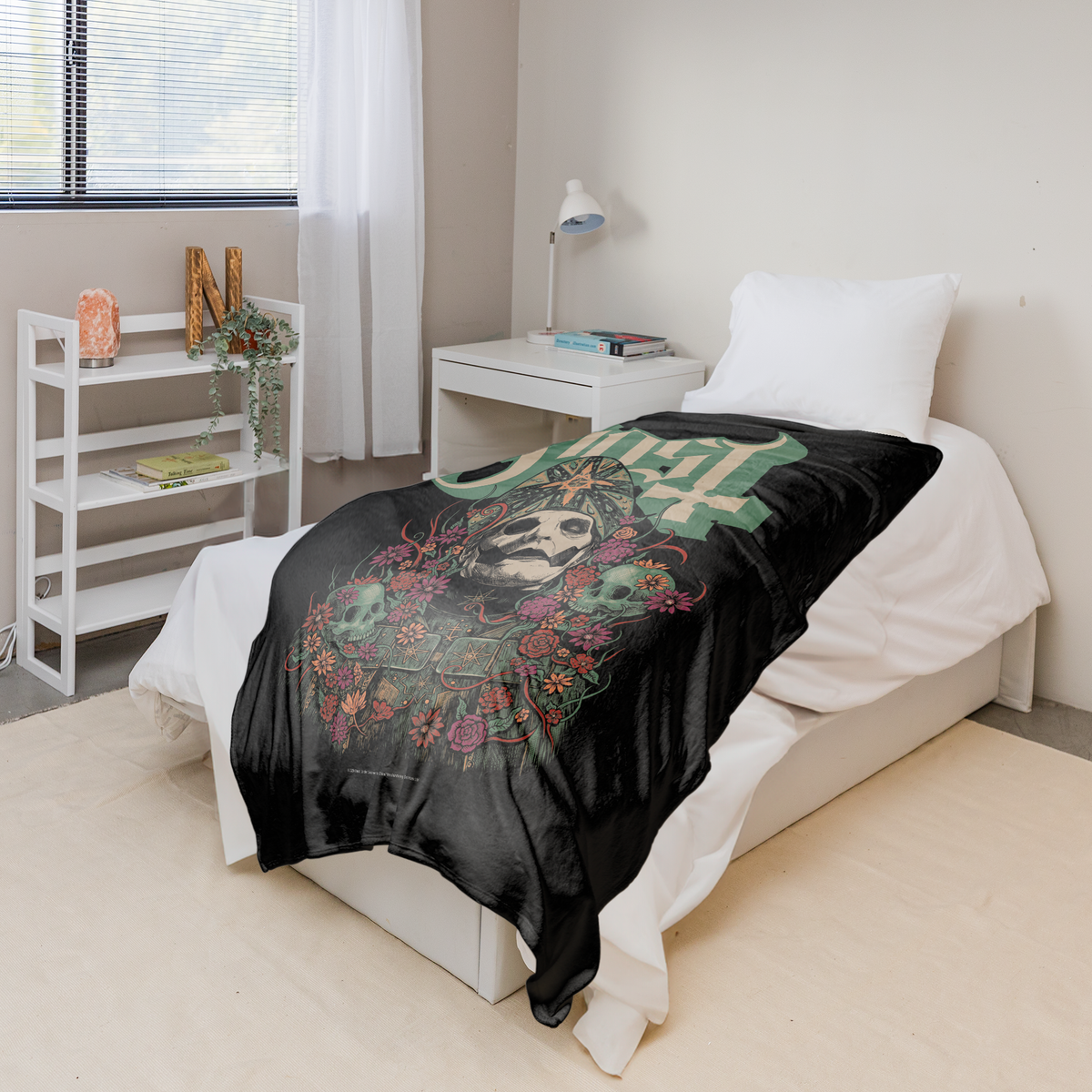 Rocksax Ghost Sherpa Fleece Blanket - Bliss