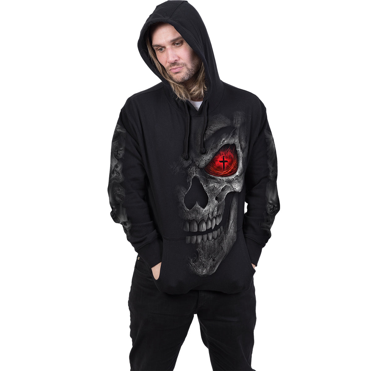 DEATH STARE - Sweat à capuche noir