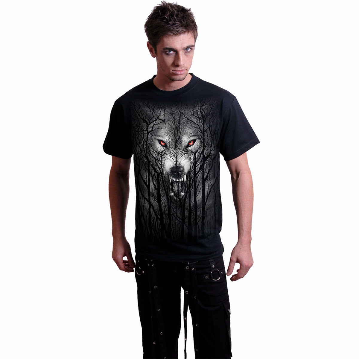 FOREST WOLF - T-Shirt noir