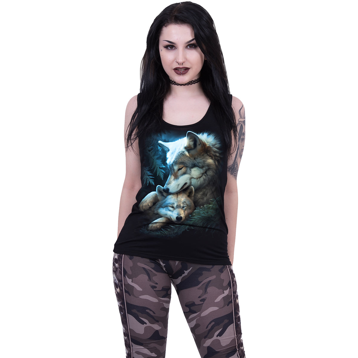 MOTHER'S LOVE - Top à dos rasoir noir