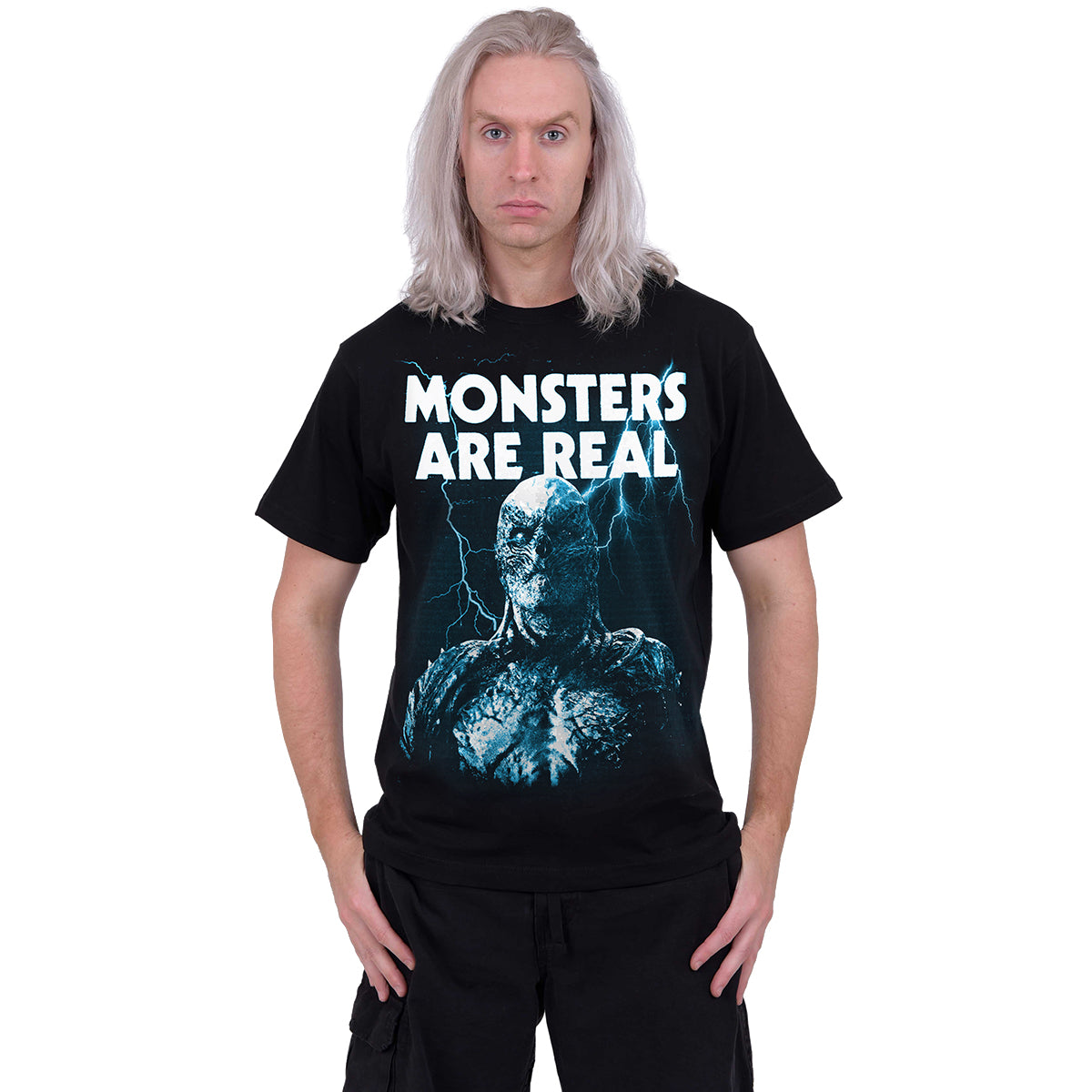 MONSTERS ARE REAL - T-shirt imprimé sur le devant noir