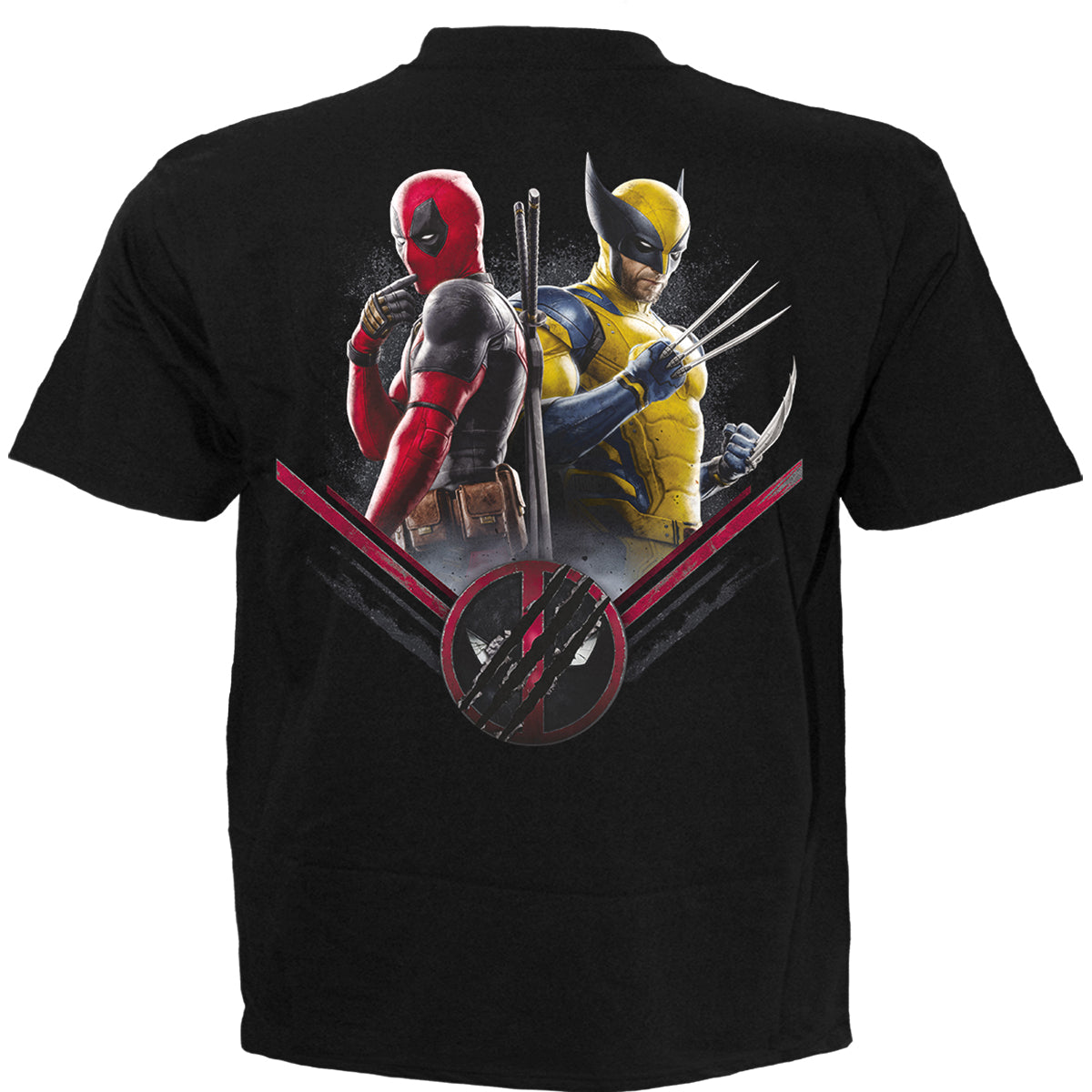 DEADPOOL - WOLVERINE BULLSEYE - T-Shirt Noir