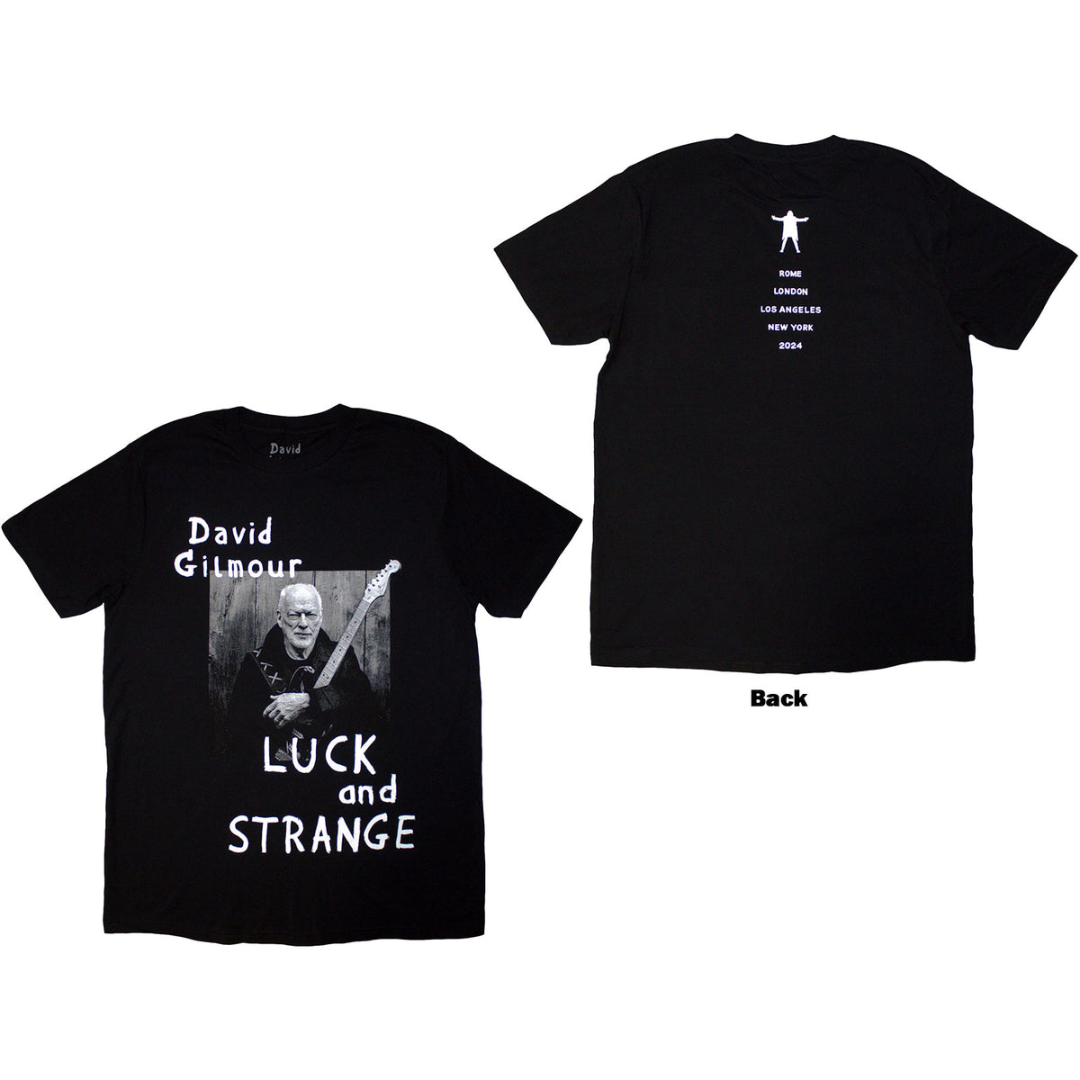 DAVID GILMOUR - LUCK & STRANGE PORTRAIT - T-Shirt Black