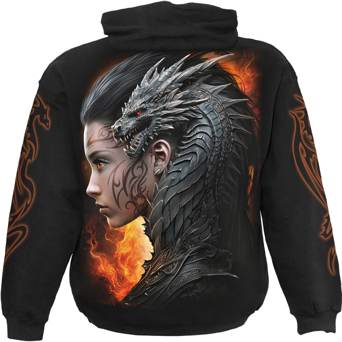 DRACO QUEEN - Chandail à capuchon noir