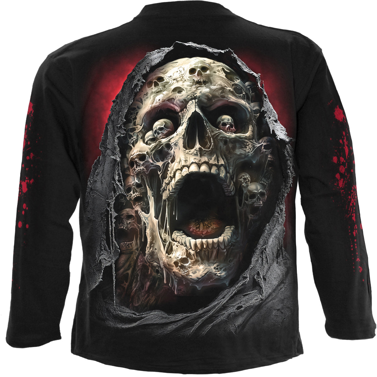 SCREAMING DEATH - T-shirt à manches longues noir