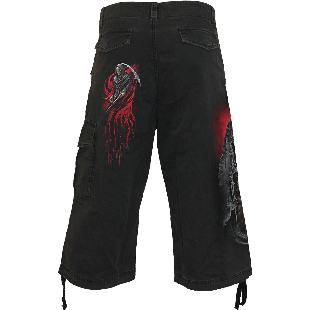 SCREAMING DEATH - Short vintage 3/4 long noir