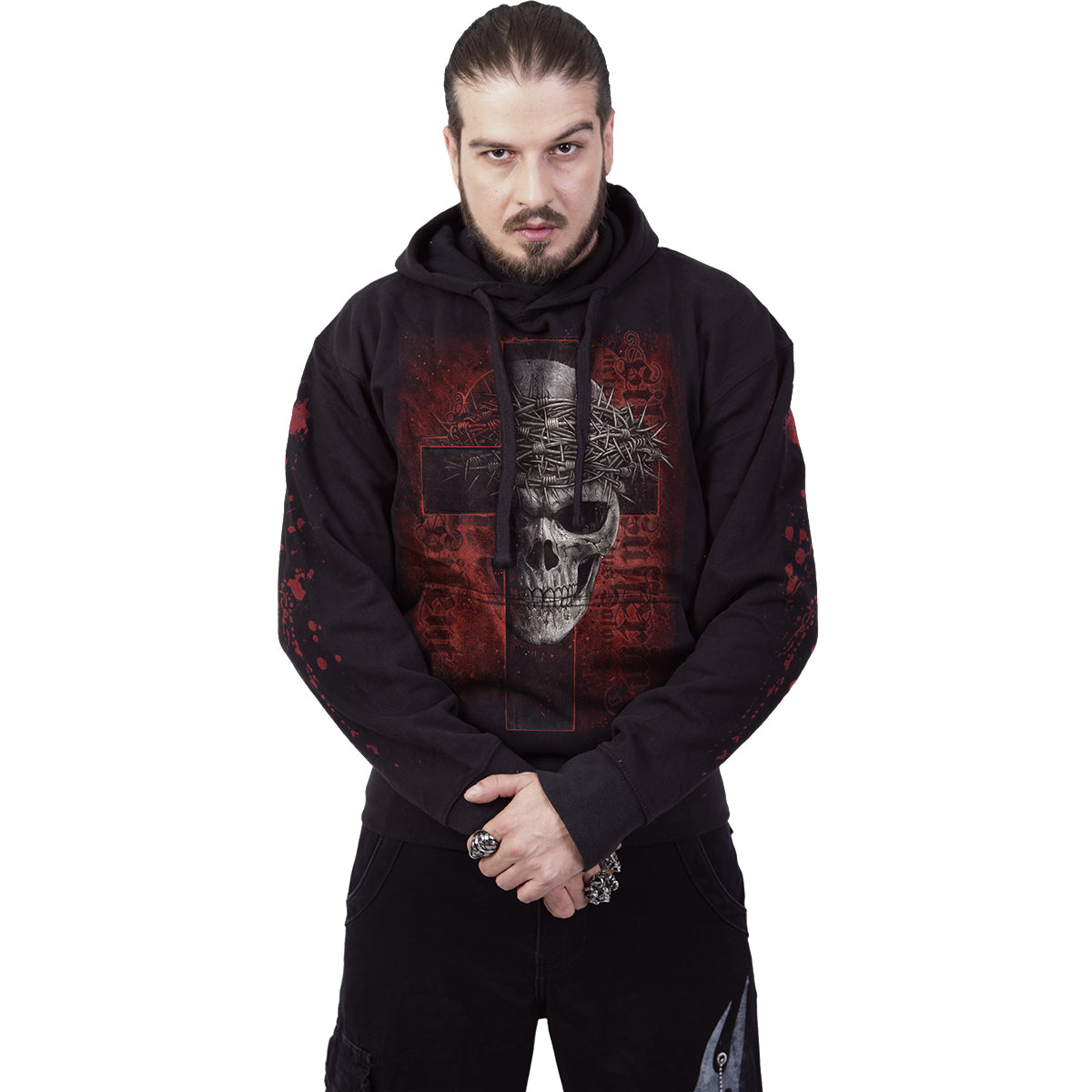 SILENT SUFFERING - Sweat à capuche noir