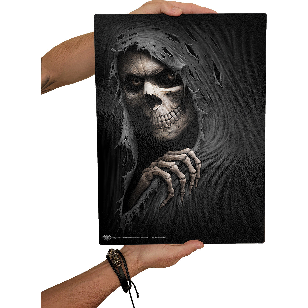 GRIM RIPPER - Glass Chopping Board (Rectangular)