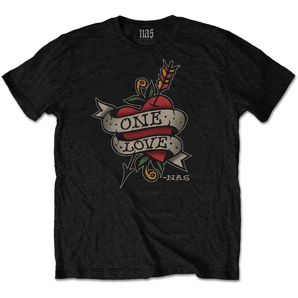 NAS - LOVE TATTOO - T-Shirt Black