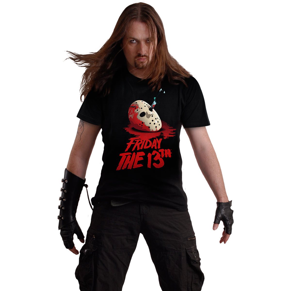 FRIDAY THE 13TH - CLASSIC MASK - T-shirt imprimé sur le devant noir
