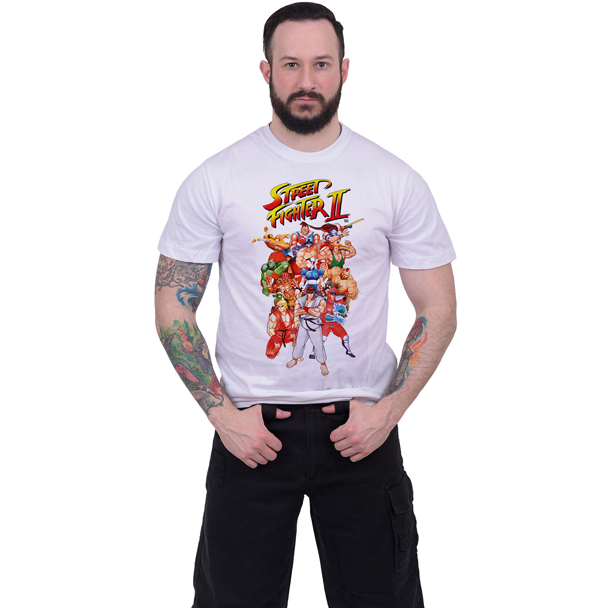 STREETFIGHTER 2 - GROUP SHOT WHITE - T-Shirt blanc