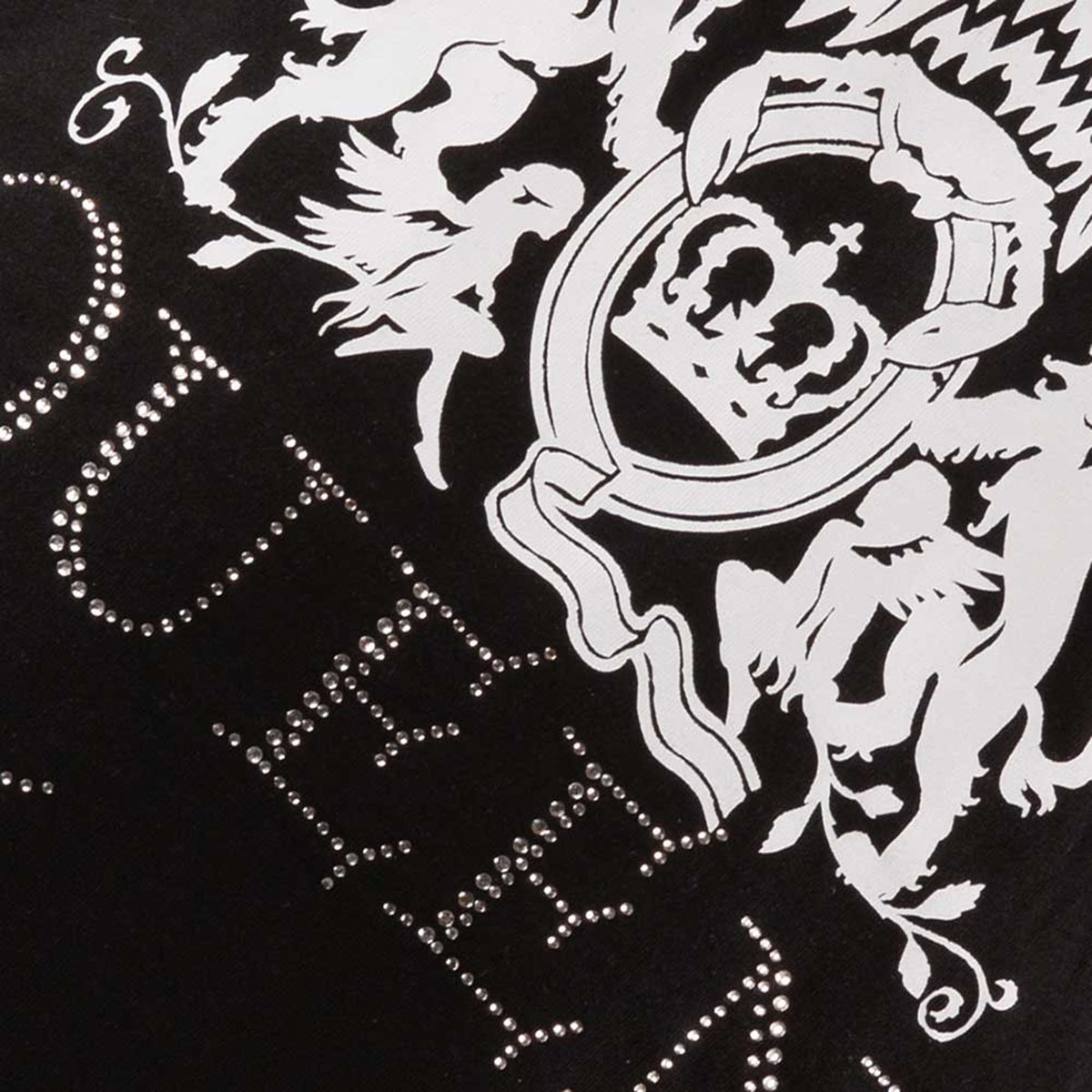QUEEN - LOGO - Ladies T-Shirt Black (Embellished)