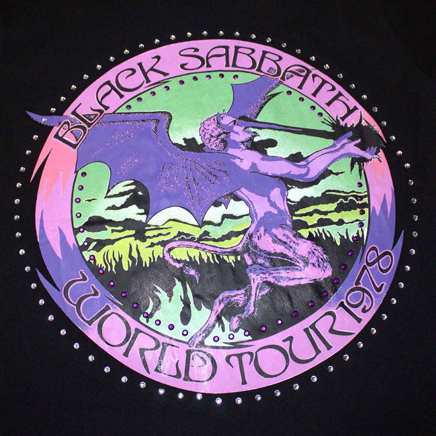 BLACK SABBATH - TOUR '78 - Kids T-Shirt Black (Embellished)