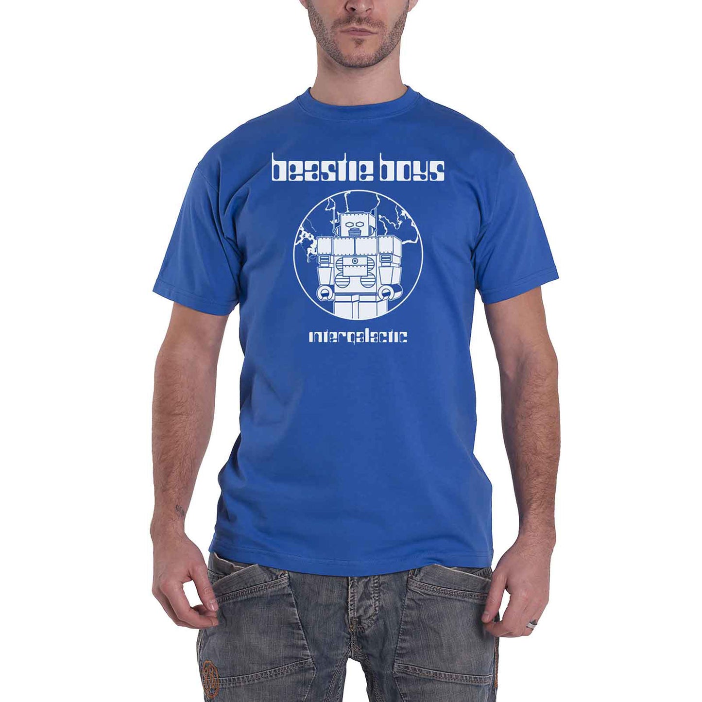 BEASTIE BOYS, THE - INTERGALACTIC - T-Shirt Blue