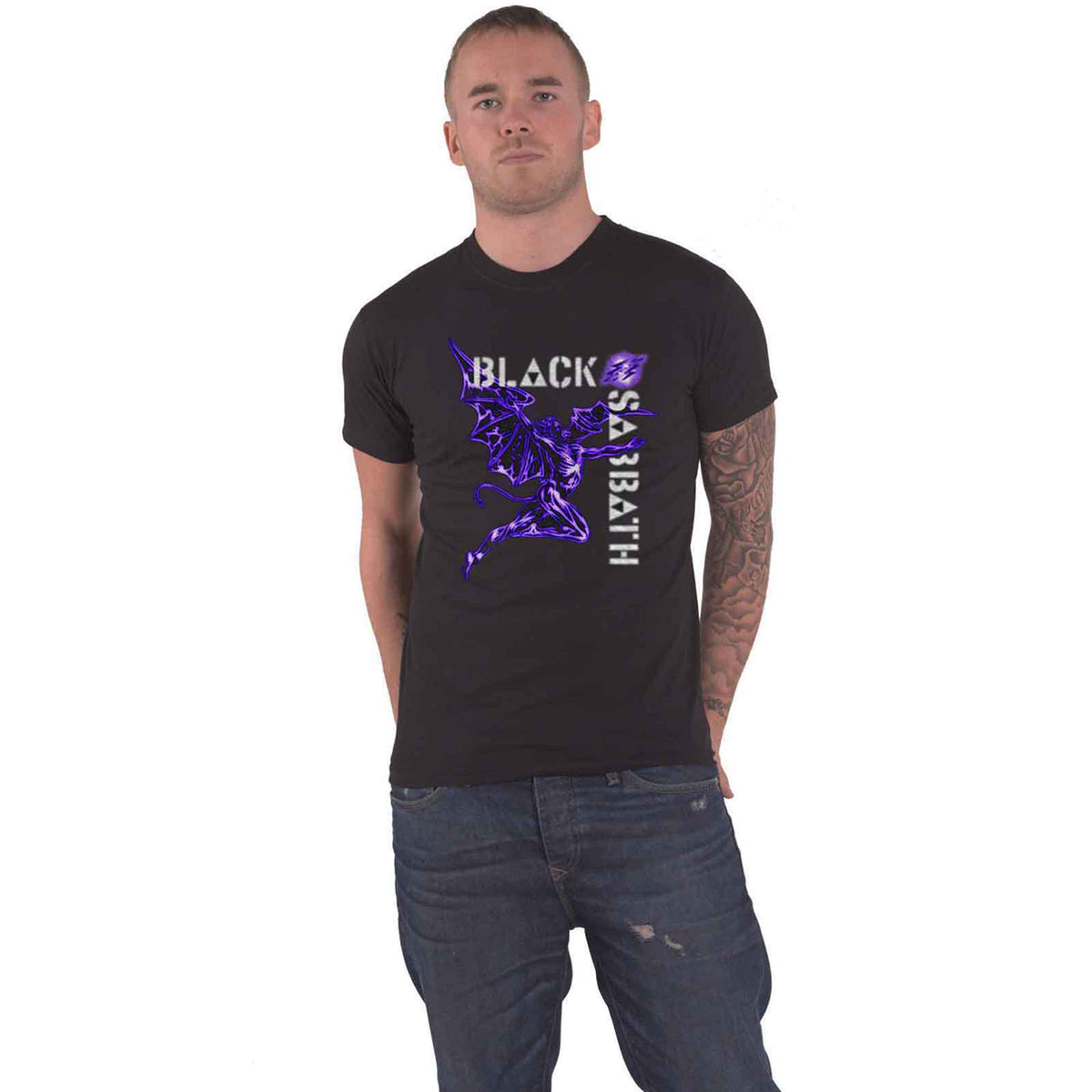 BLACK SABBATH - RETRO HENRY - T-Shirt Black
