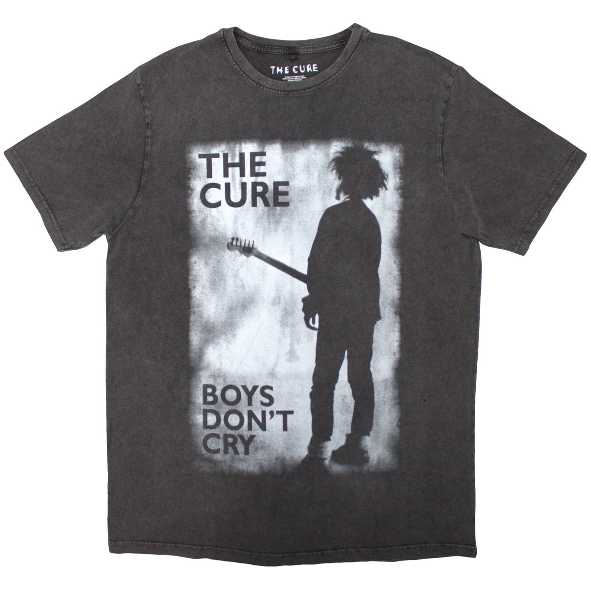 CURE, THE - BOYS DON'T CRY BLACK & WHITE - Stone Wash T-Shirt Grey
