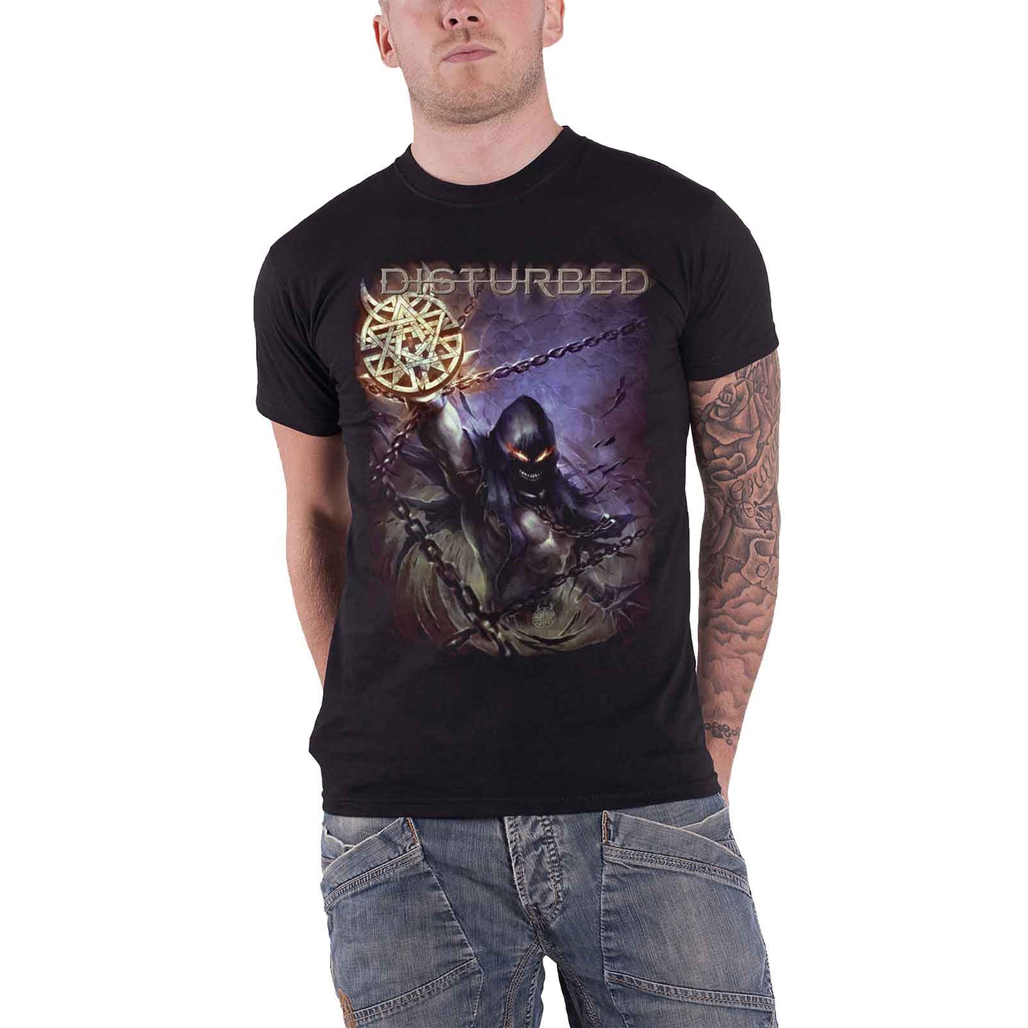 DISTURBED - VORTEX COLOURS - T-Shirt Black