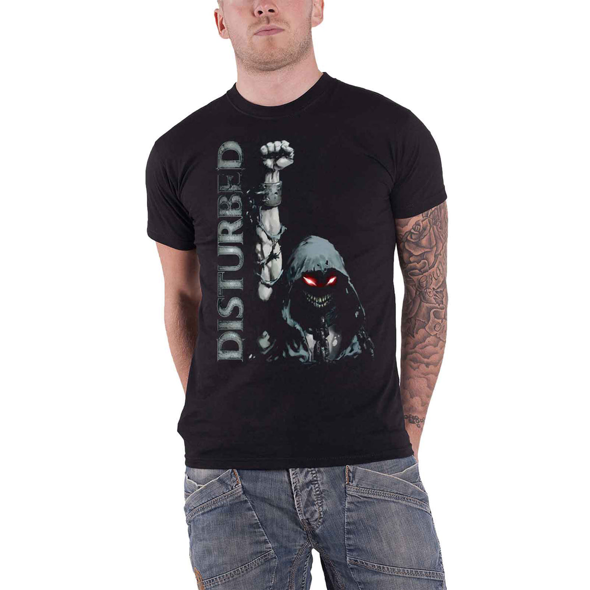 DISTURBED - UP YER MILITARY - T-Shirt Black