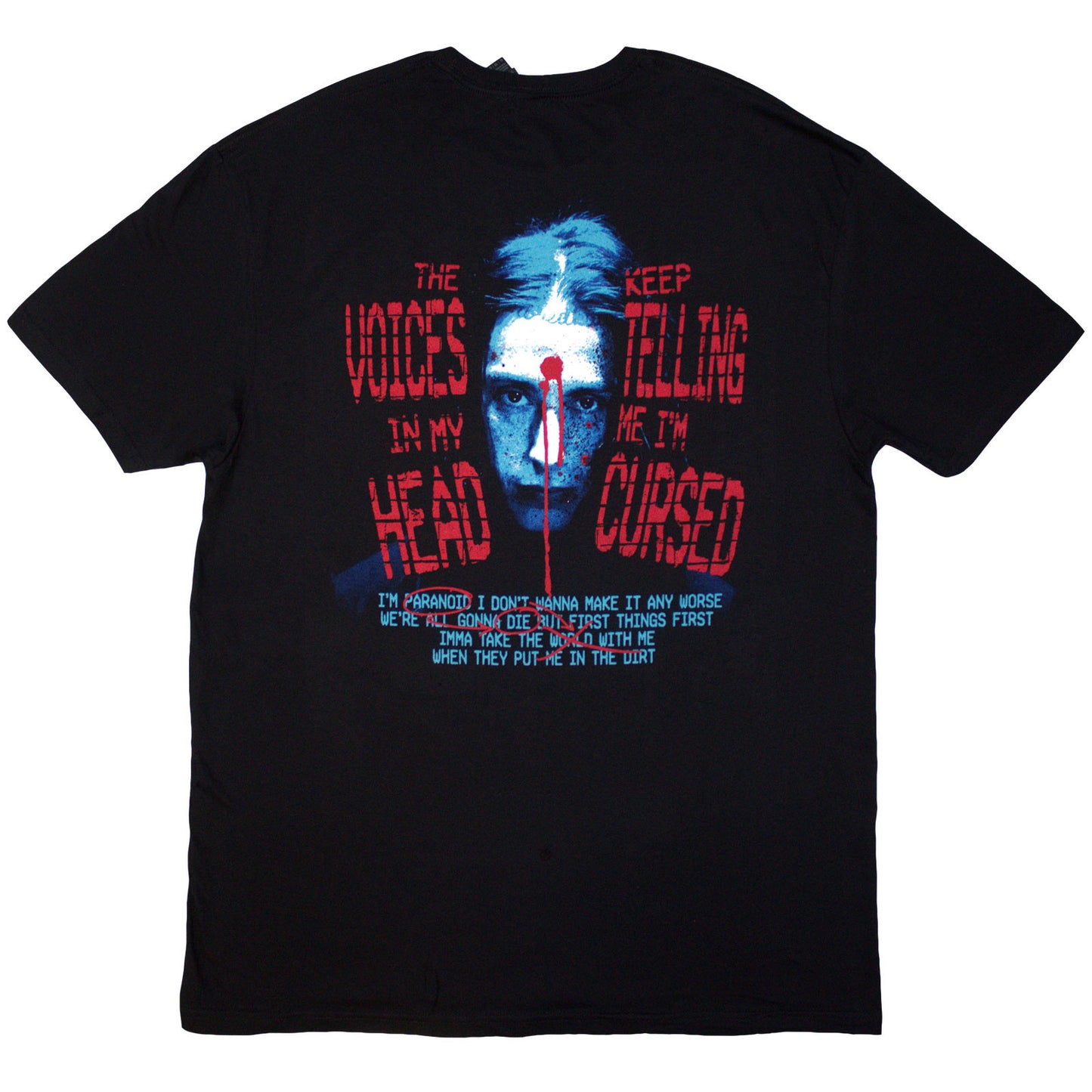 FALLING IN REVERSE - VOICE COLLAGE - T-Shirt Black (Back Print)