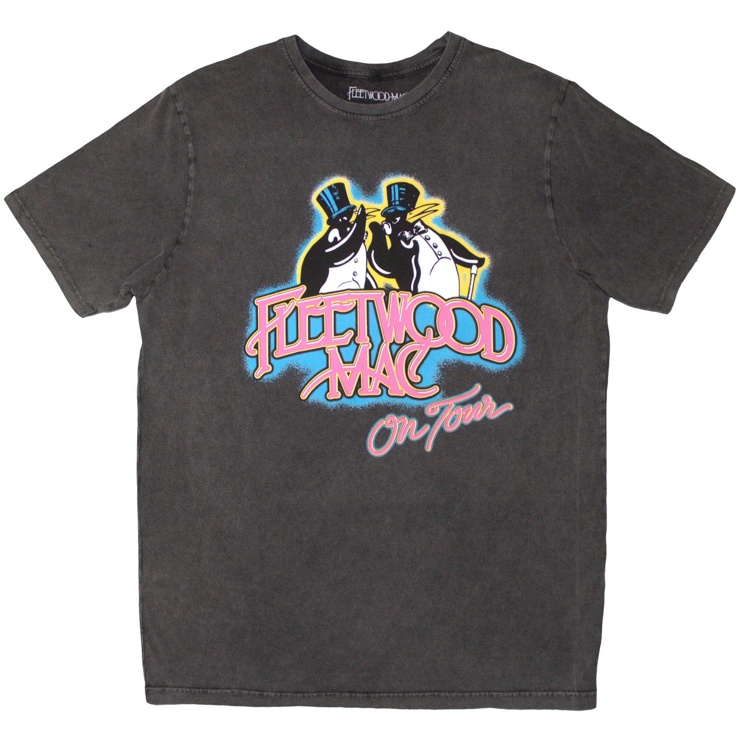 FLEETWOOD MAC - ON TOUR - Stone Wash T-Shirt Grey