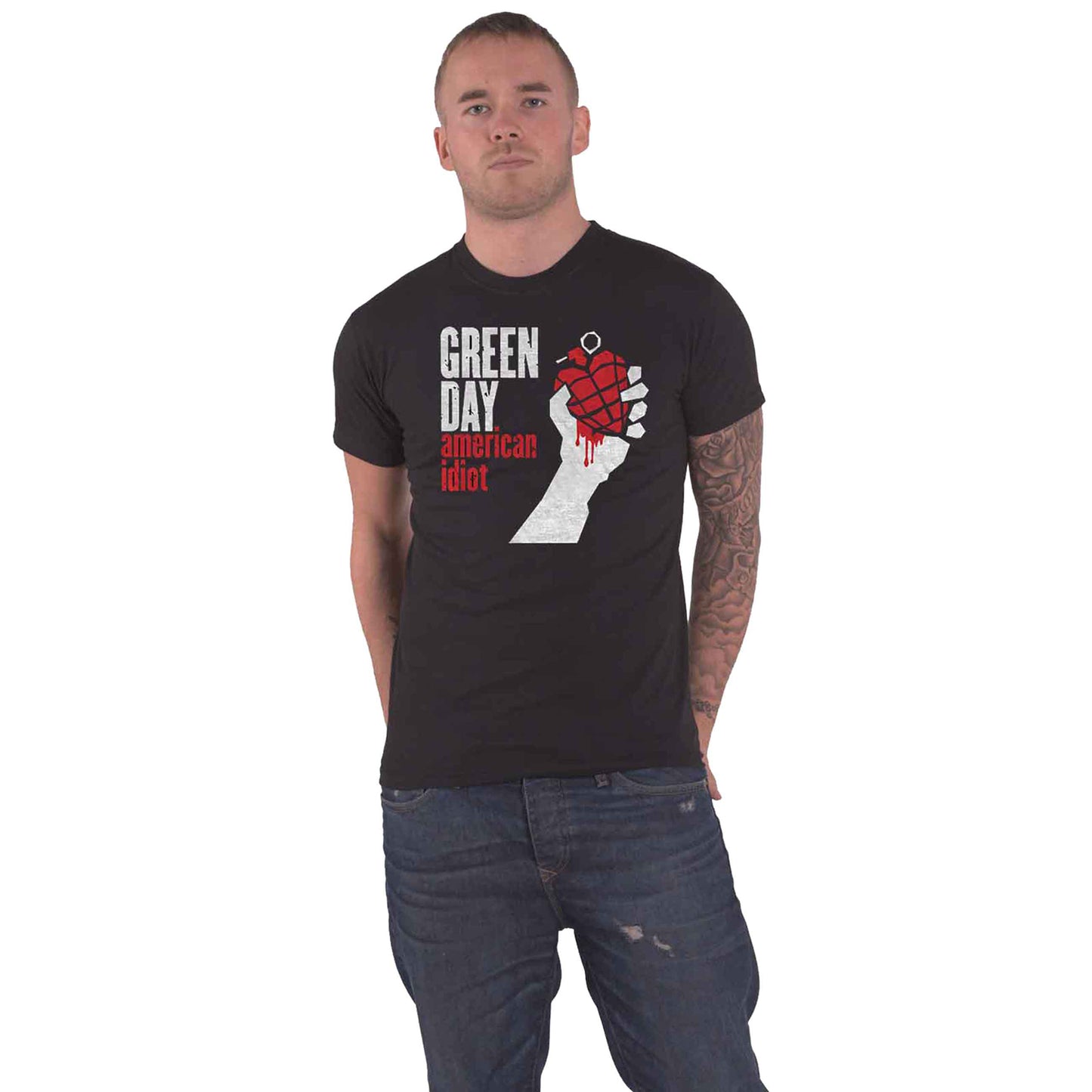 GREEN DAY - AMERICAN IDIOT - T-Shirt Black
