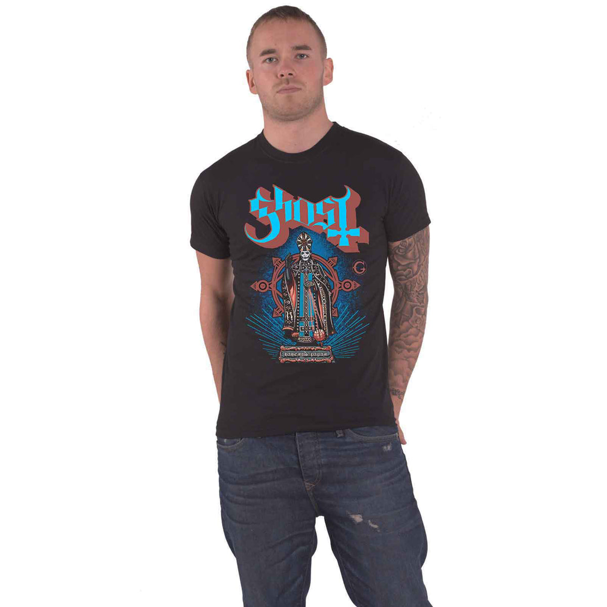 GHOST - HABEMUS PAPAM - T-Shirt Black
