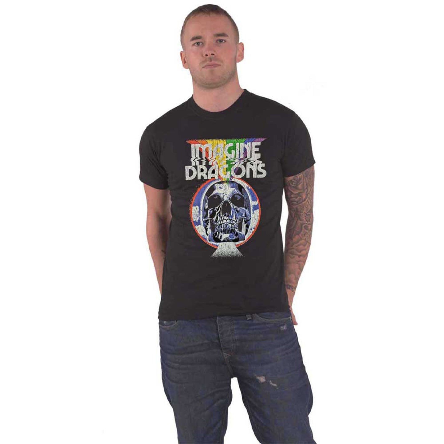 IMAGINE DRAGONS - SKULL - T-Shirt Black