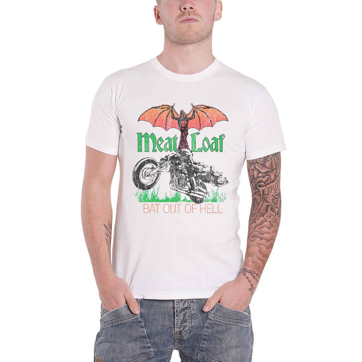 MEAT LOAF - BAT OUT OF HELL - T-Shirt White