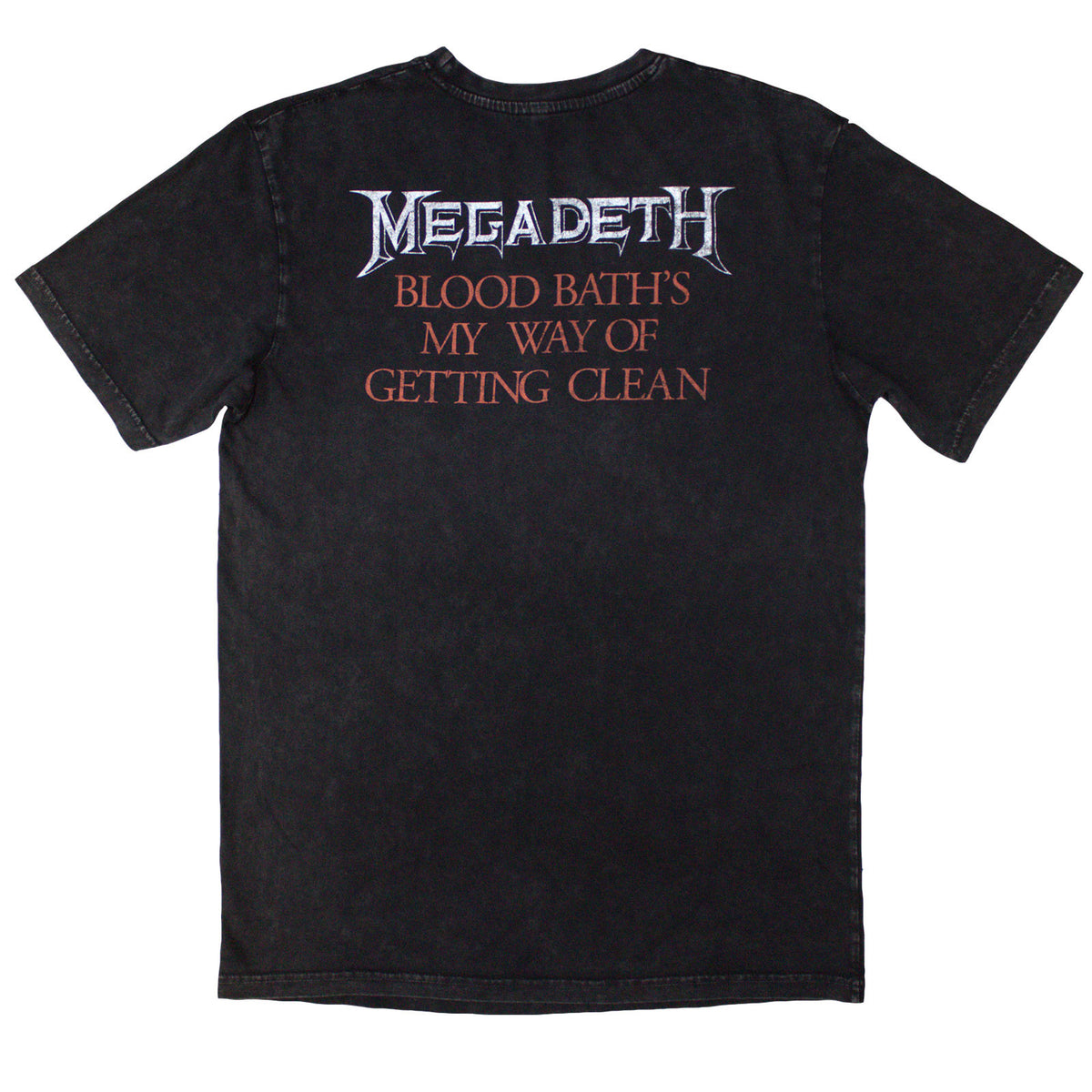 MEGADETH - BLACK FRIDAY - Stone Wash T-Shirt Grey (Back Print)