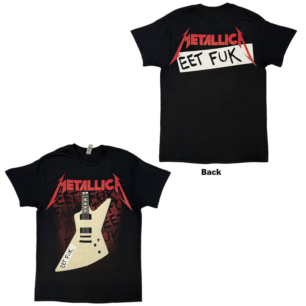 METALLICA - EET FUK - T-Shirt Black (Back Print)