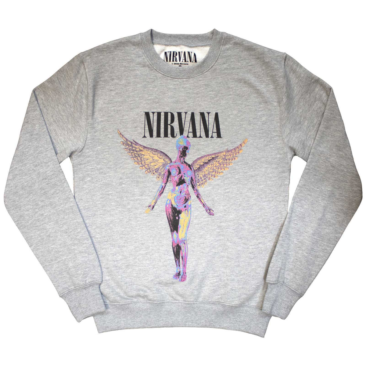 NIRVANA - IN UTERO - Sweatshirt Grey