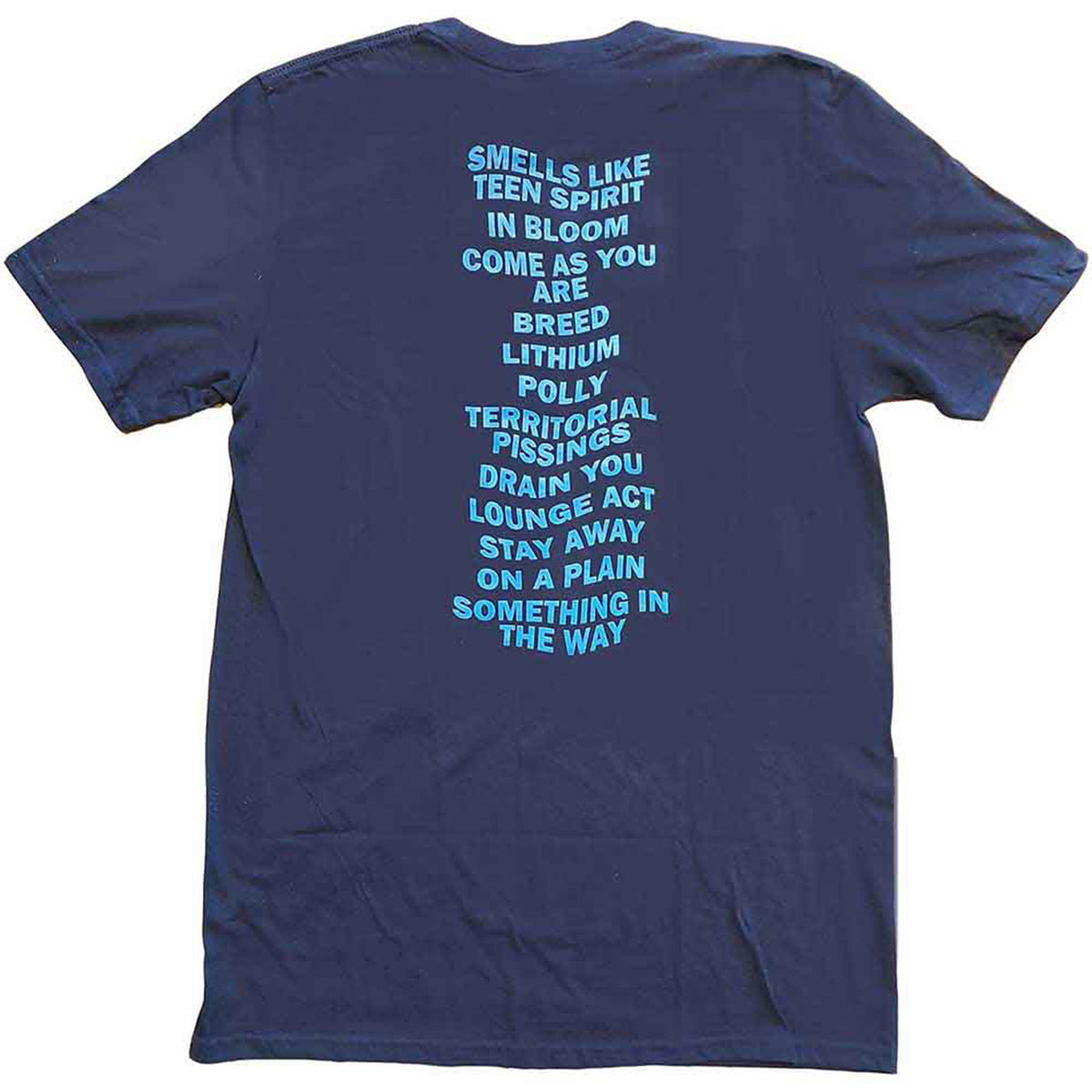 NIRVANA - NEVERMIND - T-Shirt Blue (Back Print)