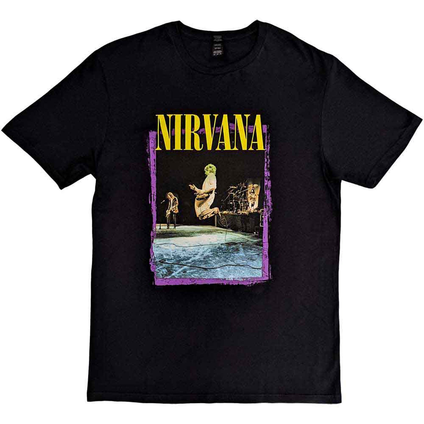 NIRVANA - STAGE JUMP - T-Shirt Black