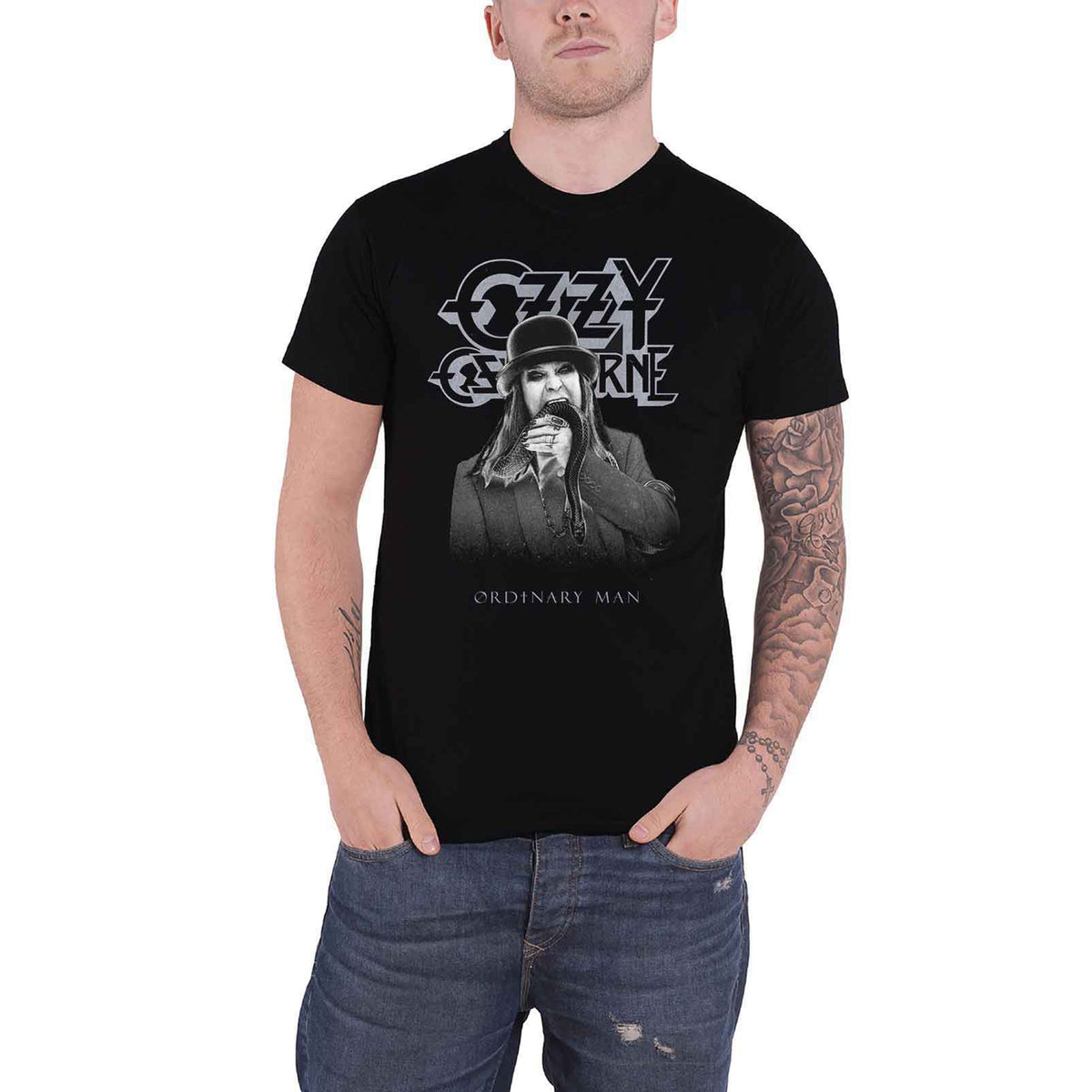 OZZY OSBOURNE - ORDINARY MAN SNAKE RAYOGRAPH - T-Shirt Black