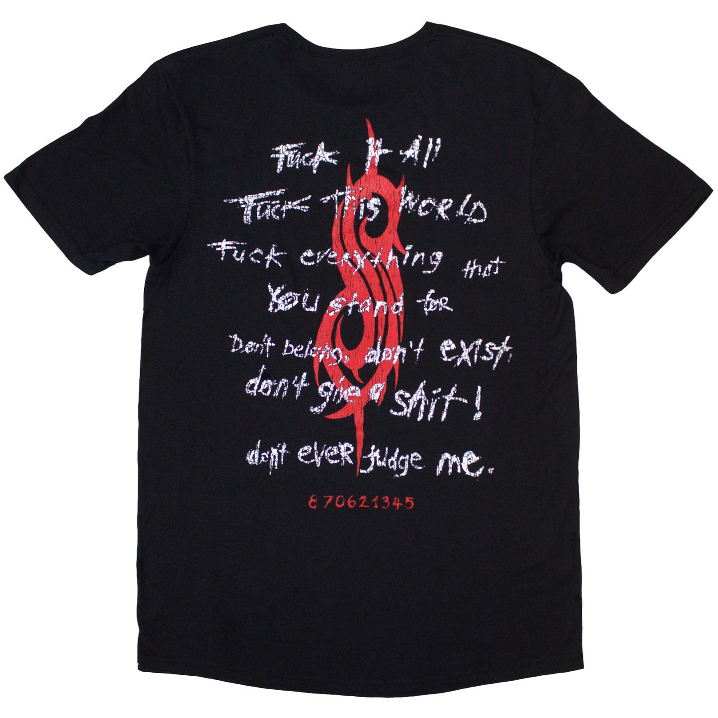 SLIPKNOT - F IT ALL - T-Shirt Black (Back Print)