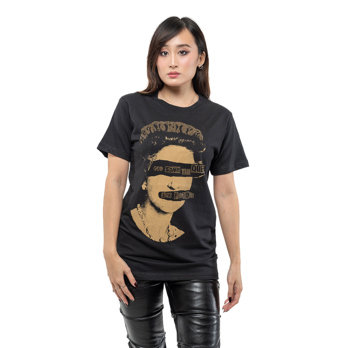 SEX PISTOLS, THE - GOD SAVE THE QUEEN - T-Shirt Black (Embellished)