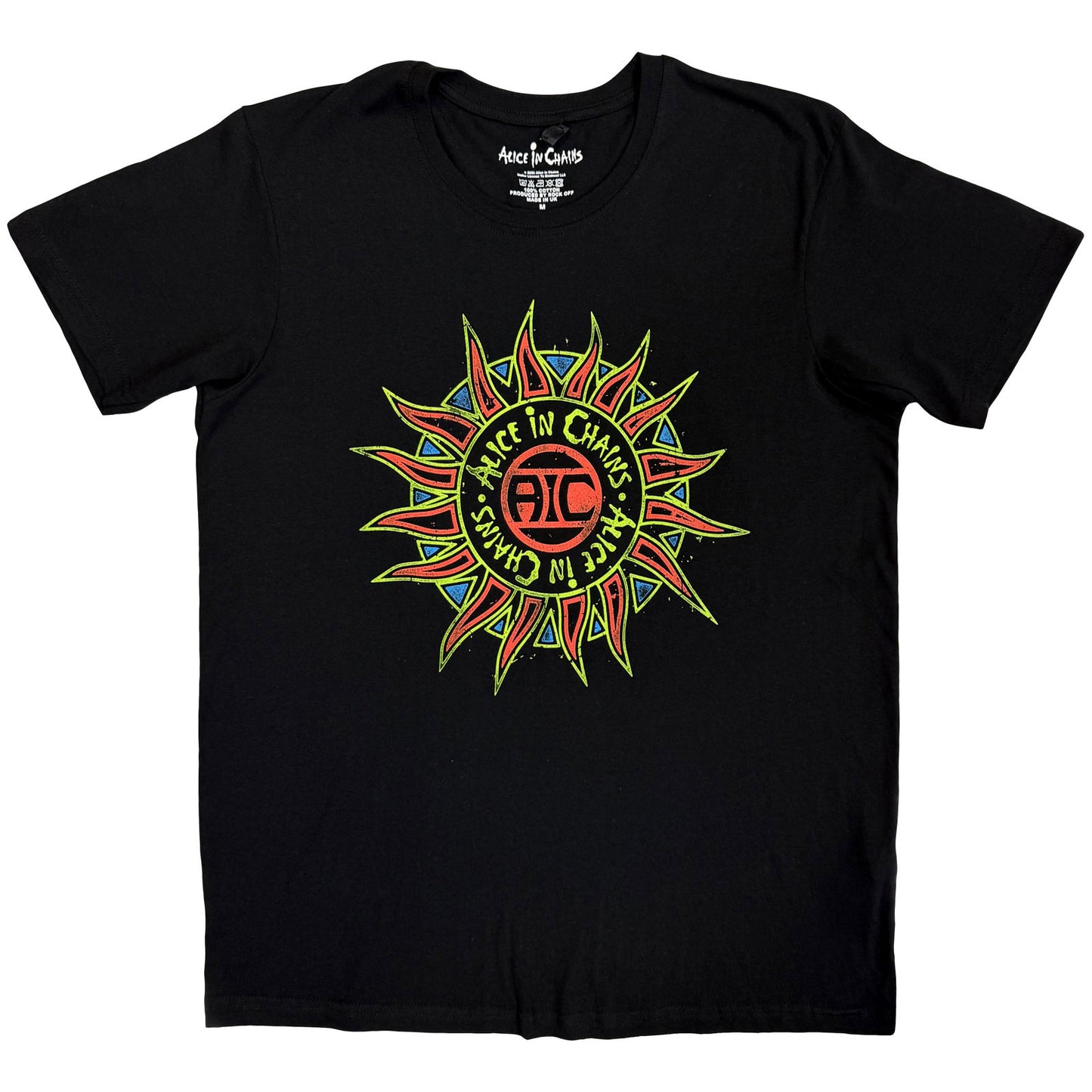 ALICE IN CHAINS - SUN LOGO - T-Shirt Black