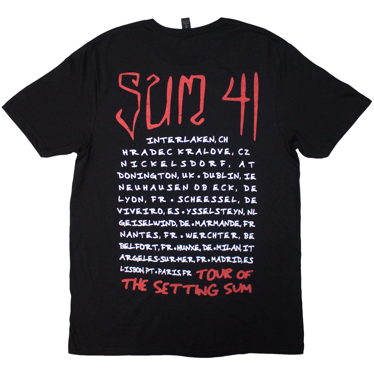 SUM 41 - TOUR '24 SKULL - T-Shirt Black (Back Print & Ex-Tour)
