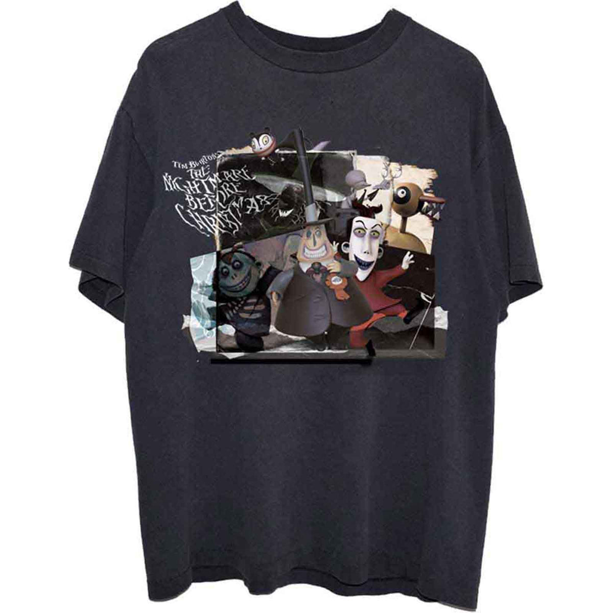 THE NIGHTMARE BEFORE CHRISTMAS - MONTAGE - T-Shirt noir