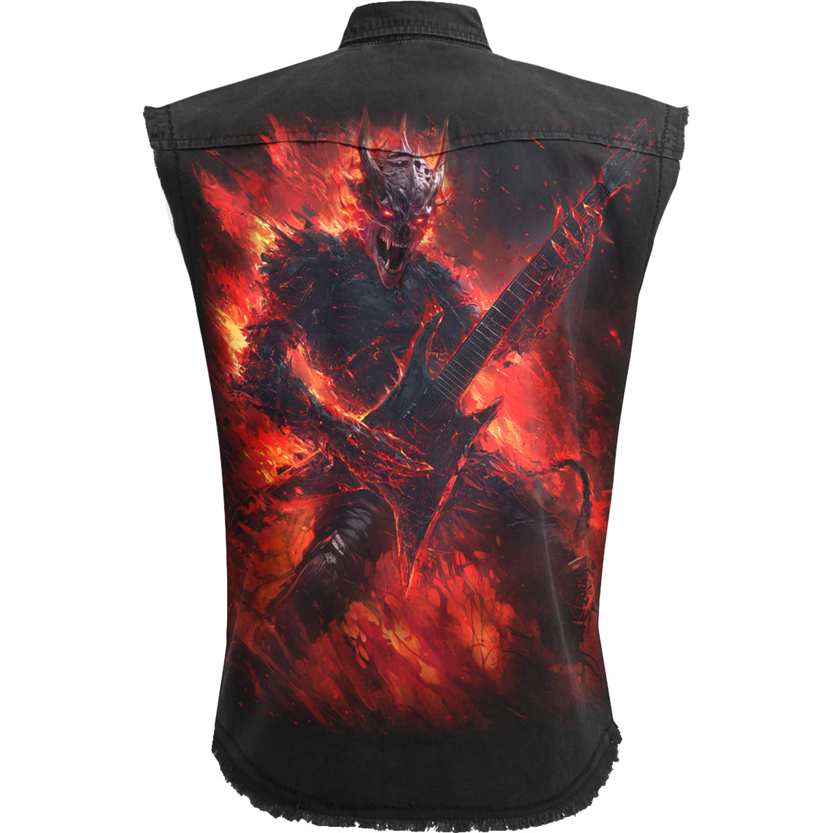 RIFF BURNER - Travailleur sans manches Stone Washed Noir