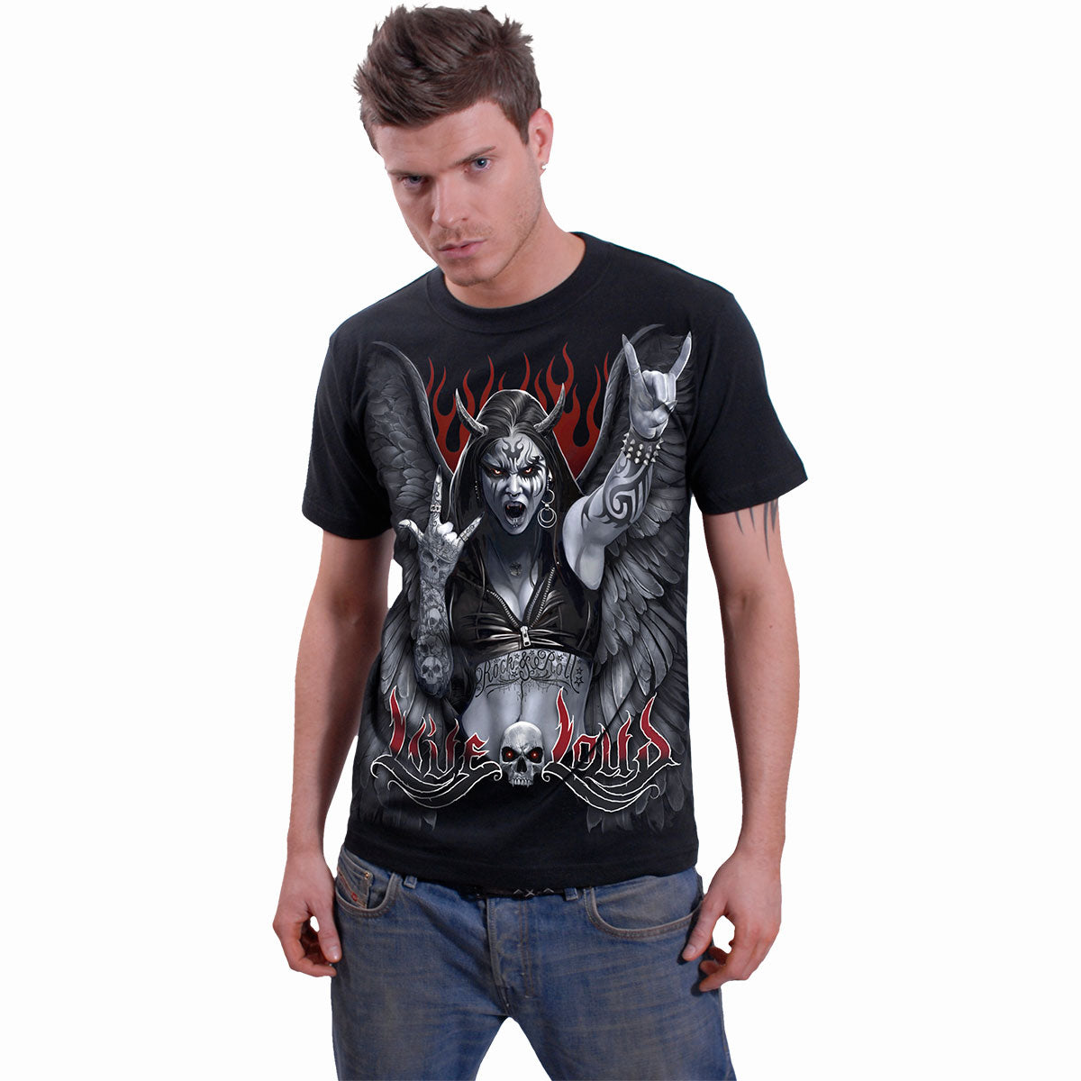 ROCK LOUD - T-shirt noir