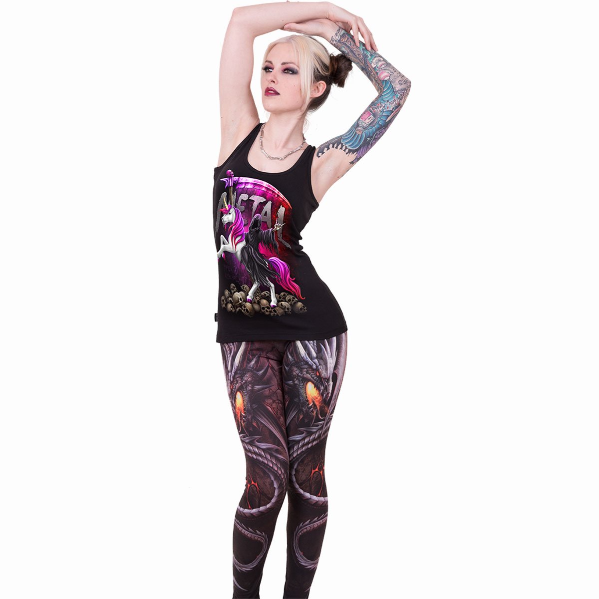 METALLICORN - Razor Back Top Noir