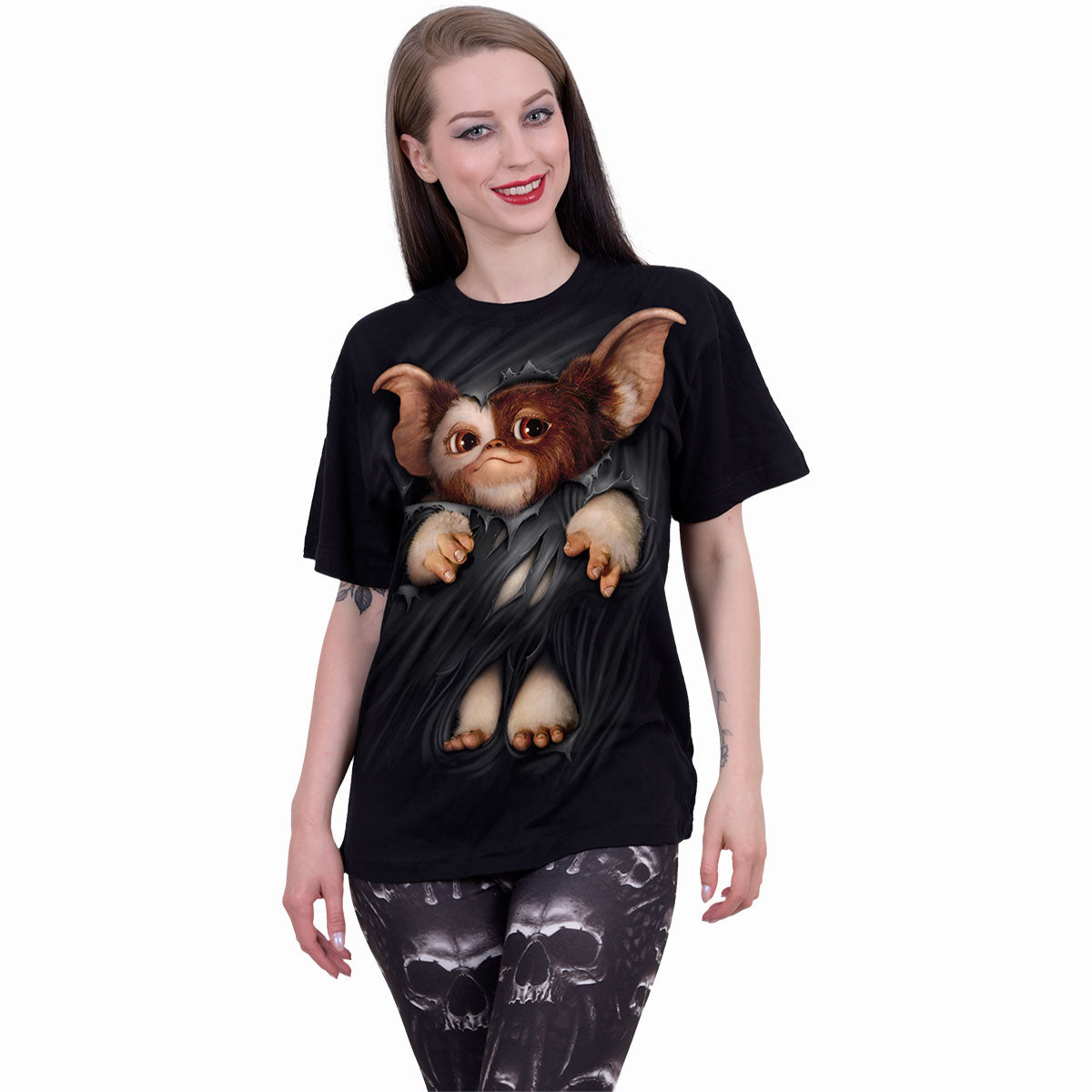 GREMLINS - GIZMO - T-shirt imprimé sur le devant Noir