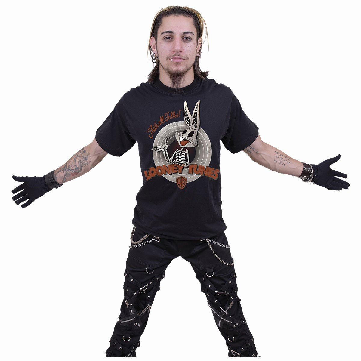 BUGS - SKULL - T-shirt imprimé sur le devant Noir