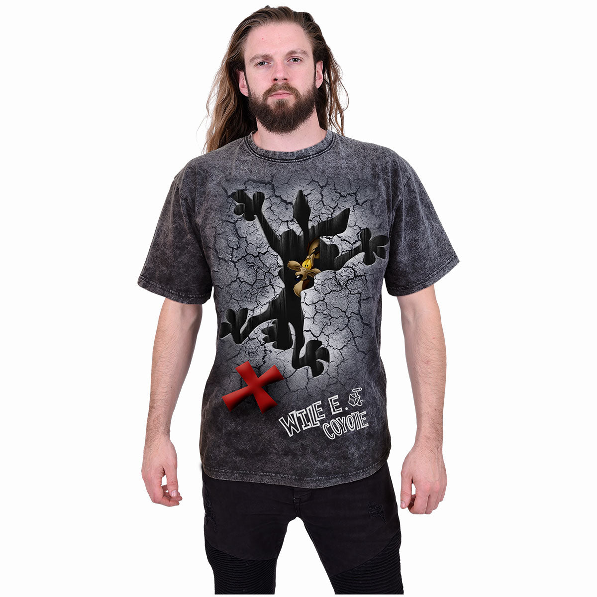 COYOTE - MISSED THE SPOT - T-shirt à délavage acide