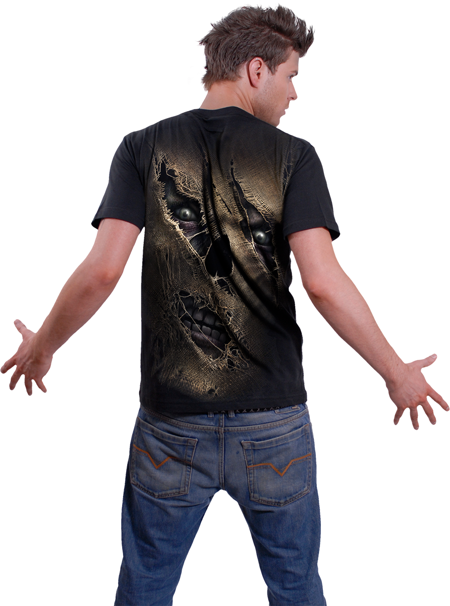 THREAD SCARE - T-Shirt noir
