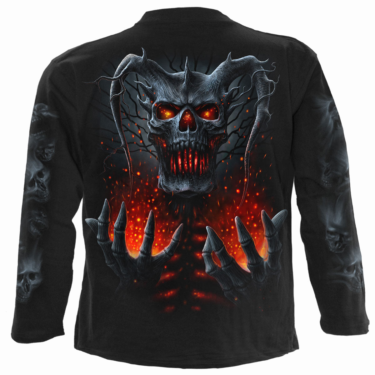 DEATH EMBERS - T-shirt à manches longues noir