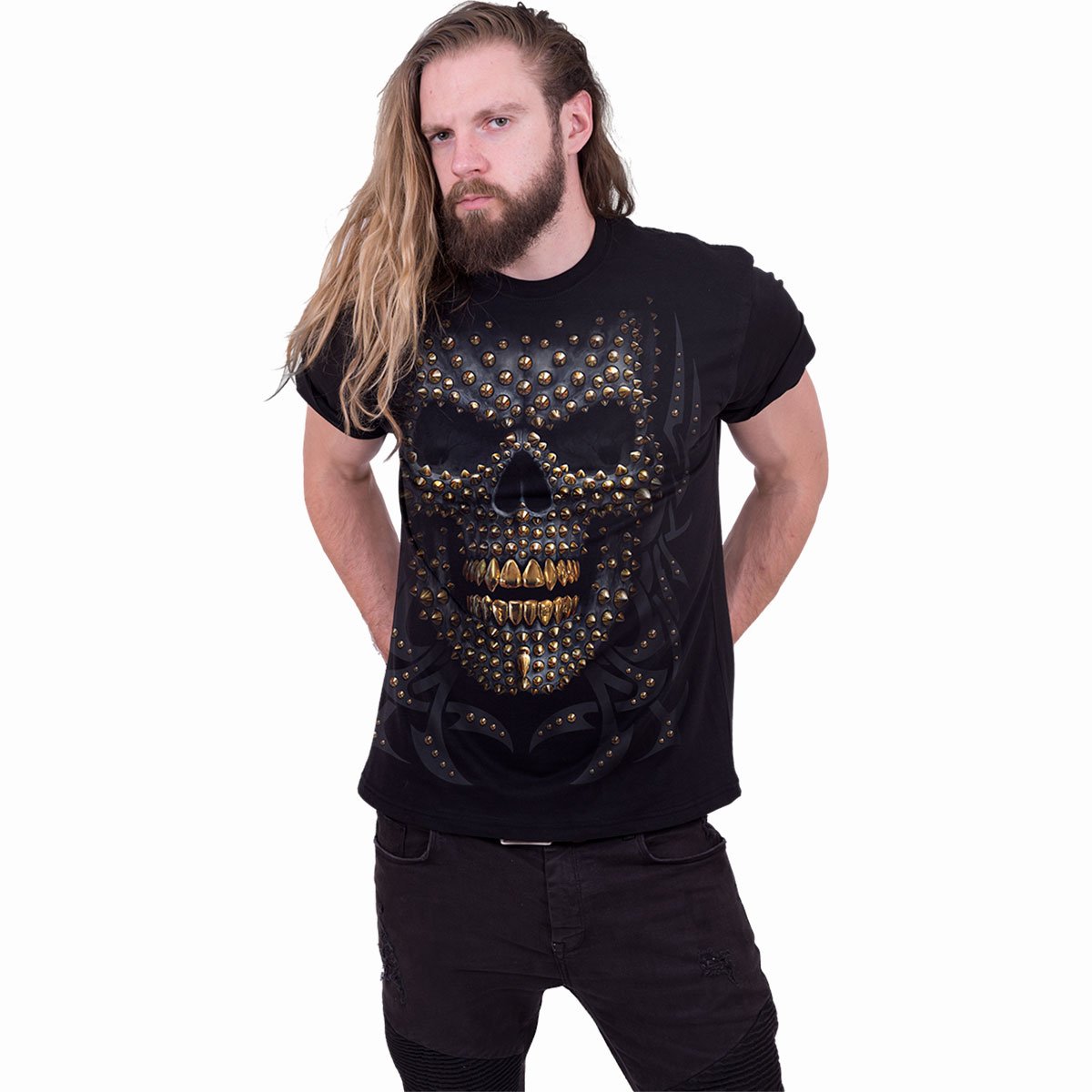 BLACK GOLD - T-Shirt imprimé sur le devant Noir