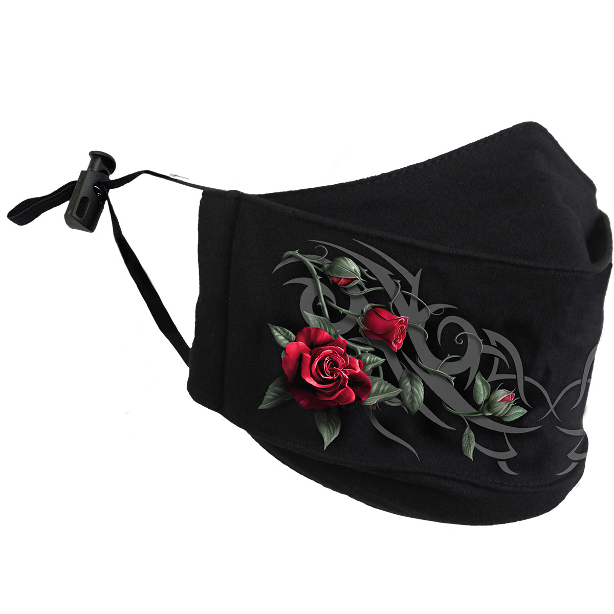 TRIBAL ROSE - Masque de mode en coton de première qualité avec ajusteur